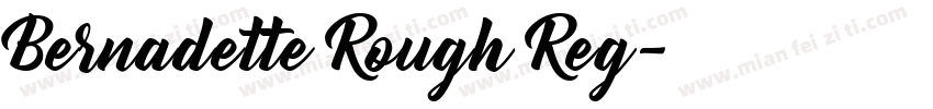 Bernadette Rough Reg字体转换